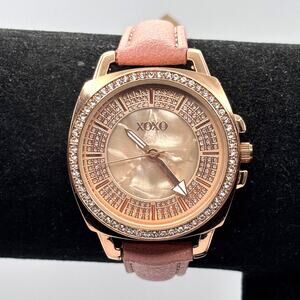 Gold & Pink XOXO Watch